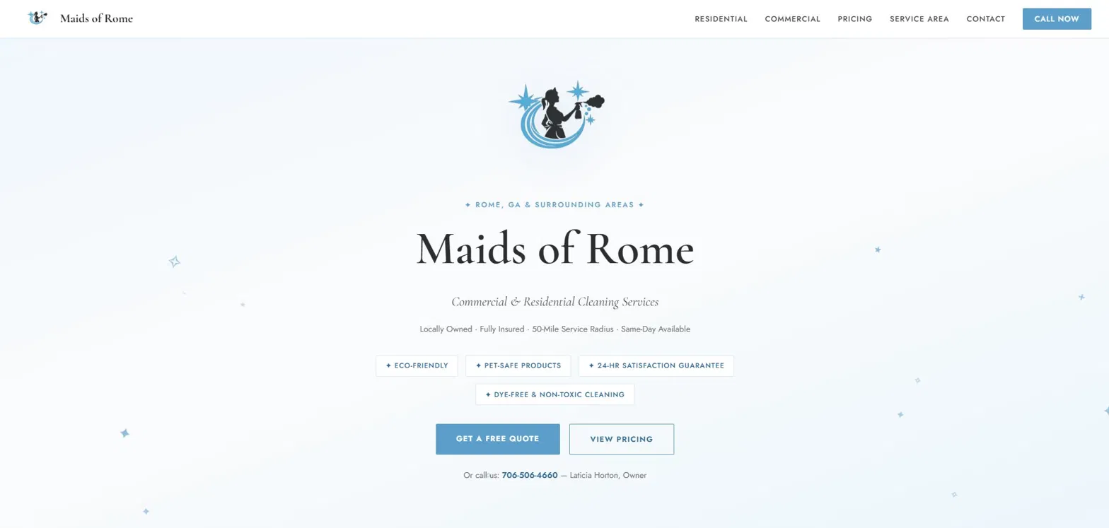 Maids of Rome website